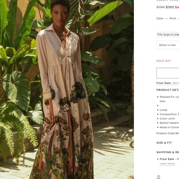 ISO Andres Otalora Julia or Magdalena Linen Dresses Either One - Picture 5 of 5